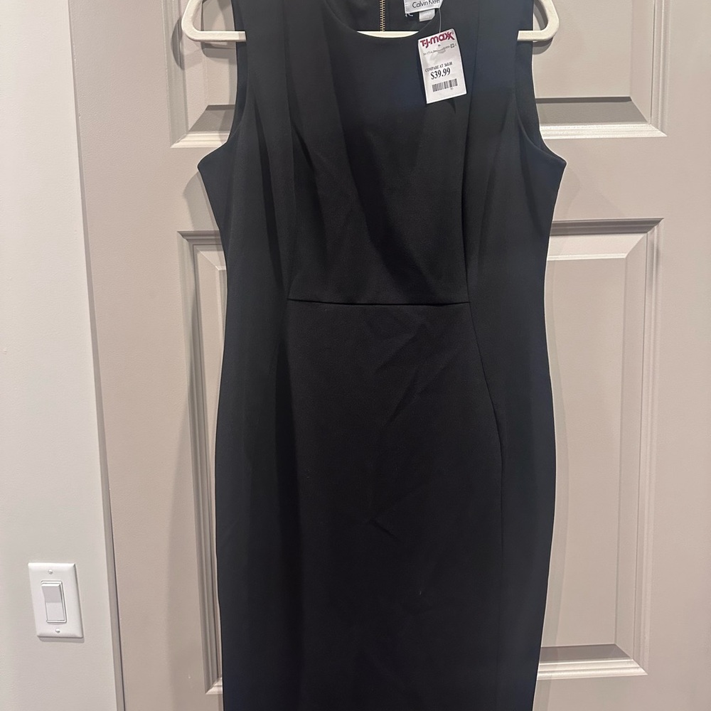 NWTs Calvin Elegant Black Sleeveless Dress